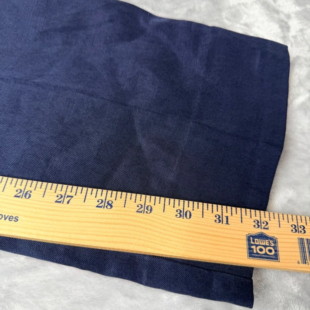 Tommy Bahama 36 (Actual 38x32) Blue Lyocell Linen Blend Flat Front Chino Pants